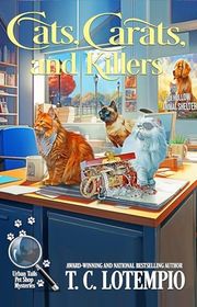 Book cover for "Cats, Carats and Killers" by TC LoTempio