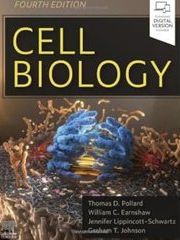 Book cover for "Cell Biology" by Thomas D. Pollard, William C. Earnshaw, Jennifer Lippincott-Schwartz, and Graham Johnson