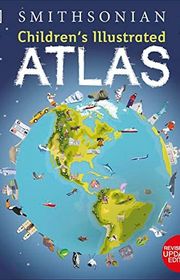 Book cover for "Children's Illustrated Atlas" by DK