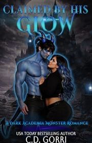 Book cover for "Claimed By His Glow" by CD Gorri