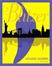 Book cover for "College Algebra" by Robert Blitzer