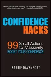 Book cover for "Confidence Hacks" by Barrie Davenport