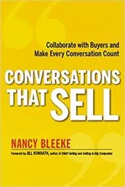 Book cover for "Conversations That Sell" by Nancy Bleeke