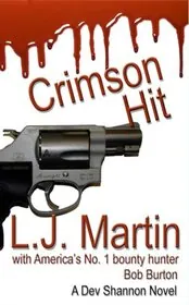 Book cover for "Crimson Hit" by LJ Martin