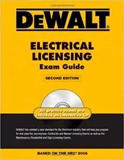 Book cover for "DEWALT Electrical Licensing Exam Guide" by Ray Holder