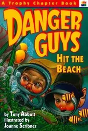 Book cover for "Danger Guys Hit the Beach" by Tony Abbott
