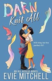 Book cover for "Darn Knit All" by Evie Mitchell
