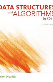 Book cover for "Data Structures and Algorithms in C++" by Adam Drozdek