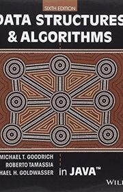 Book cover for "Data Structures and Algorithms in Java" by Michael T. Goodrich, Roberto Tamassia, and Michael H. Goldwasser