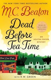 Book cover for "Dead Before Tea Time" by MC Beaton