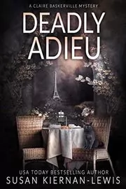 Book cover for "Deadly Adieu" by Susan Kiernan Lewis