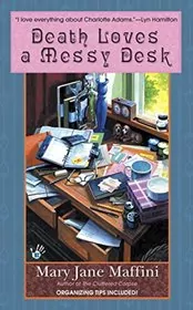 Book cover for "Death Loves a Messy Desk" by Victoria Abbott
