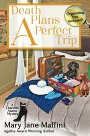 Book cover for "Death Plans a Perfect Trip" by Victoria Abbott