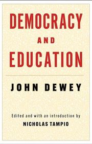 Book cover for "Democracy and Education" by John Dewey