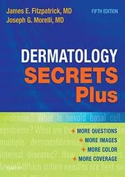 Book cover for "Dermatology Secrets Plus" by James E. Fitzpatrick