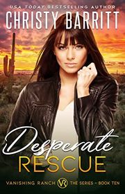 Book cover for "Desperate Rescue" by Christy Barritt