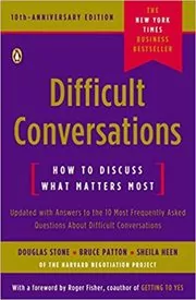 Book cover for "Difficult Conversations" by Douglas Stone