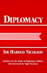 Book cover for "Diplomacy" by Harold Nicolson