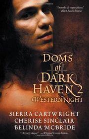 Book cover for "Doms of Dark Haven 2: Western Nights" by Sierra Cartwright