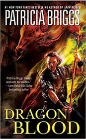 Book cover for "Dragon Blood" by Patricia Briggs