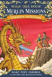 Book cover for "Dragon of the Red Dawn" by Mary Pope Osborne