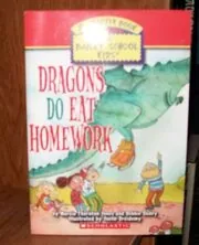 Book cover for "Dragons Do Eat Homework" by Marcia Thornton Jones