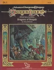 Book cover for "Dragons of Despair" by Tracy Hickman