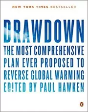 Book cover for "Drawdown" by Paul Hawken