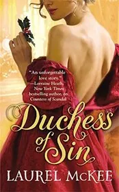 Book cover for "Duchess of Sin" by Amanda McCabe