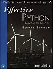 Book cover for "Effective Python" by Brett Slatkin