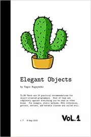 Book cover for "Elegant Objects" by Yegor Bugayenko