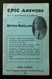 Book cover for "Epic Answers" by Upton Sinclair