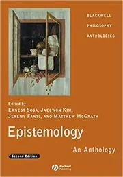 Book cover for "Epistemology" by Ernest Sosa