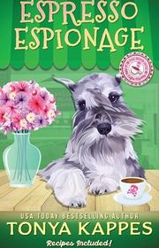 Book cover for "Espresso Espionage" by Tonya Kappes