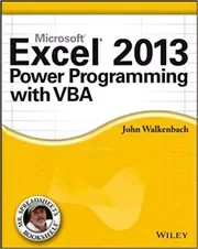 Book cover for "Excel 2013 Power Programming with VBA" by John Walkenbach