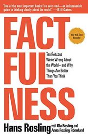 Book cover for "Factfulness" by Hans Rosling, Ola Rosling, and Anna Rosling Rönnlund