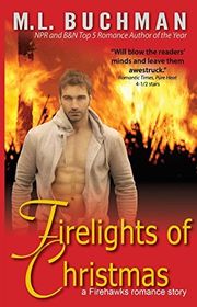 Book cover for "Firelights of Christmas" by ML Buchman