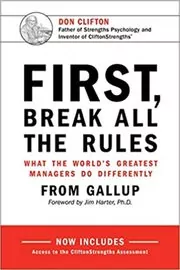 Book cover for "First, Break All the Rules" by Gallup Organization