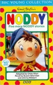 Book cover for "Five More Noddy Stories" by Enid Blyton