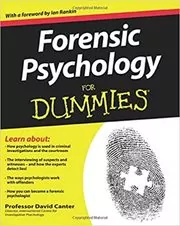 Book cover for "Forensic Psychology For Dummies" by David Canter