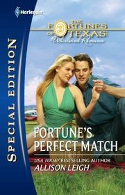 Book cover for "Fortune's Perfect Match" by Allison Leigh