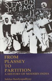Book cover for "From Plassey to Partition" by Sekhar Bandyopadhyay