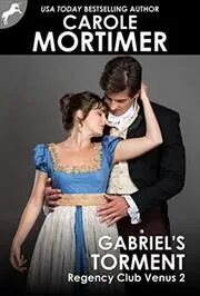 Book cover for "Gabriel's Torment" by Carole Mortimer