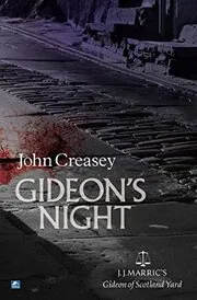 Book cover for "Gideon's Night" by John Creasey