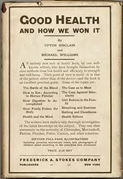 Book cover for "Good Health and How We Won It" by Upton Sinclair