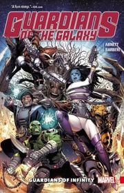 Book cover for "Guardians of Infinity" by Dan Abnett