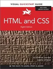 Book cover for "HTML and CSS" by Elizabeth Castro
