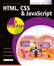 Book cover for "HTML, CSS & JavaScript in Easy Steps" by Mike McGrath