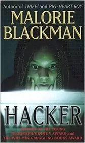 Book cover for "Hacker" by Malorie Blackman