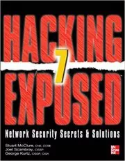 Book cover for "Hacking Exposed 7" by Stuart McClure